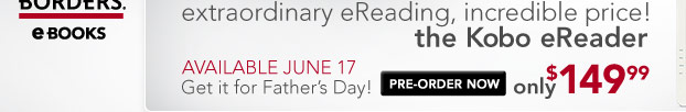 Pre-Order The Kobo eReader