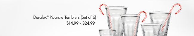 Duralex(R) Picardie Tumblers (Set of 6) $14.99 - $24.99