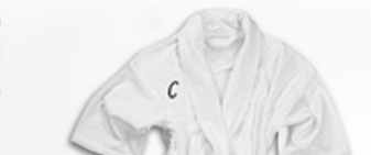 Monogrammed White Robe, 100% Cotton $39.99