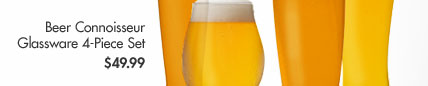 Beer Connoisseur Glassware 4-Piece Set $49.99