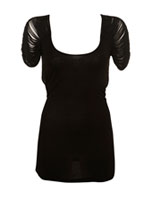 Fringed Shoulder Knot Back Top