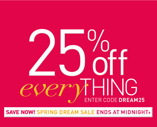 Final Hours! 25% Off Sitewide