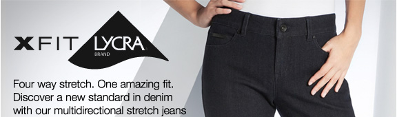 Four way stretch. One amazing fit. Discover a new standard in denim with our multidirectional stretch jeans