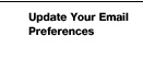 Update Your Email Preferences