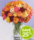  36 Assorted Petite Roses 
