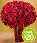 Two Dozen<br>Red Roses