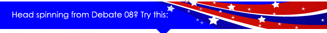 Head spinning from Debate 08? Try this: