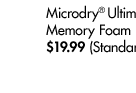Microdry® Ultimate Luxury Memory Foam Lid Cover $19.99 (Standard or elongated)