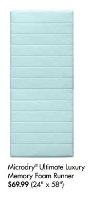 Microdry® Ultimate Luxury Memory Foam Runner $69.99 (24" x 58")
